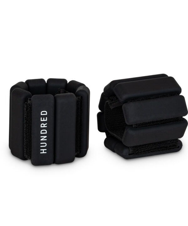 Set de 2 pesas de Tobillos y Muñecas 1 kg - Negro