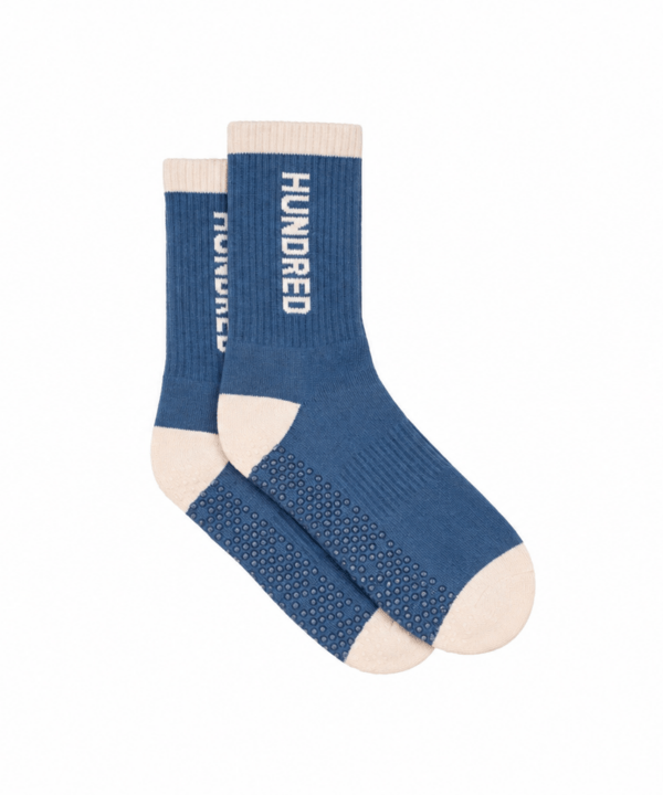 Calcetines Crew Logo Grip - Azul